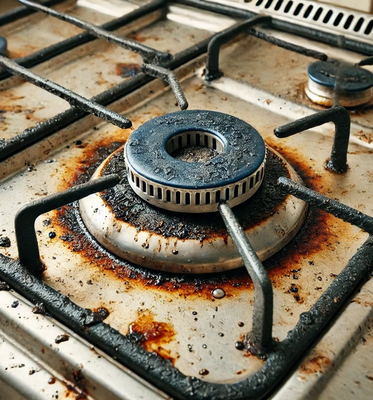 faulty gas burner