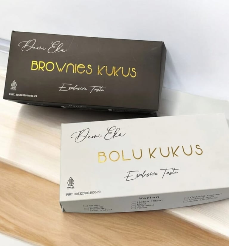 Brownies Box Ivory Custom Ecopacking