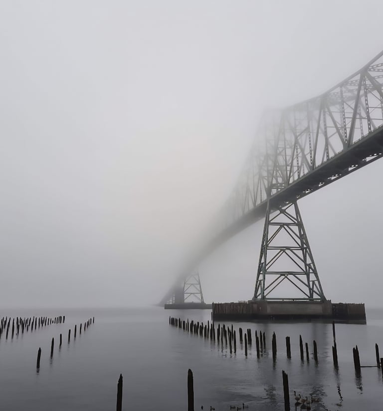 Astoria-Megler bridge in Astoria, Oregon. 