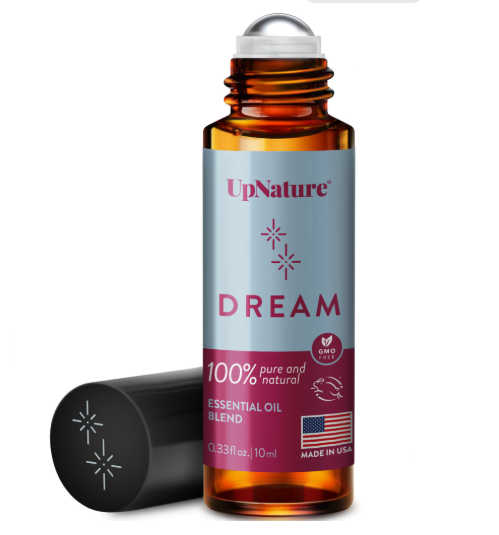 UpNature Dream sleep essential oil roll-on lavender chamomile — natural sleep aromatherapy