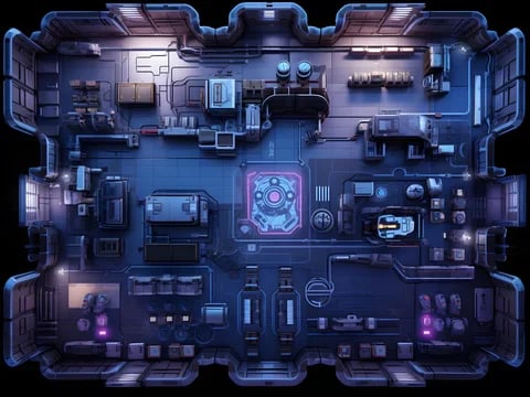 base cybernétique Battlemap