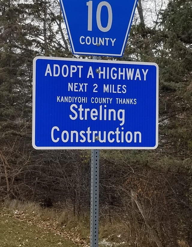 adopt a highway streling construction