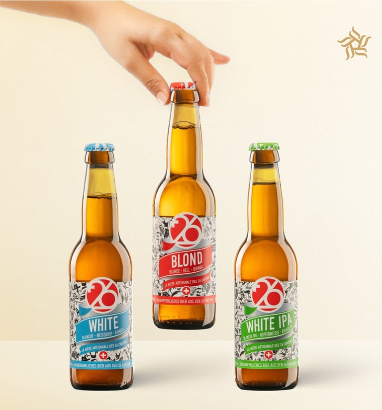 Bière blanche, bière blonde, blanche IPA