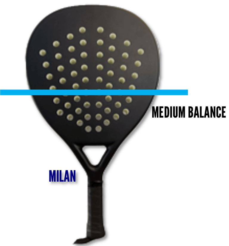 padel-vibes-teardrop racket with medium-balance
