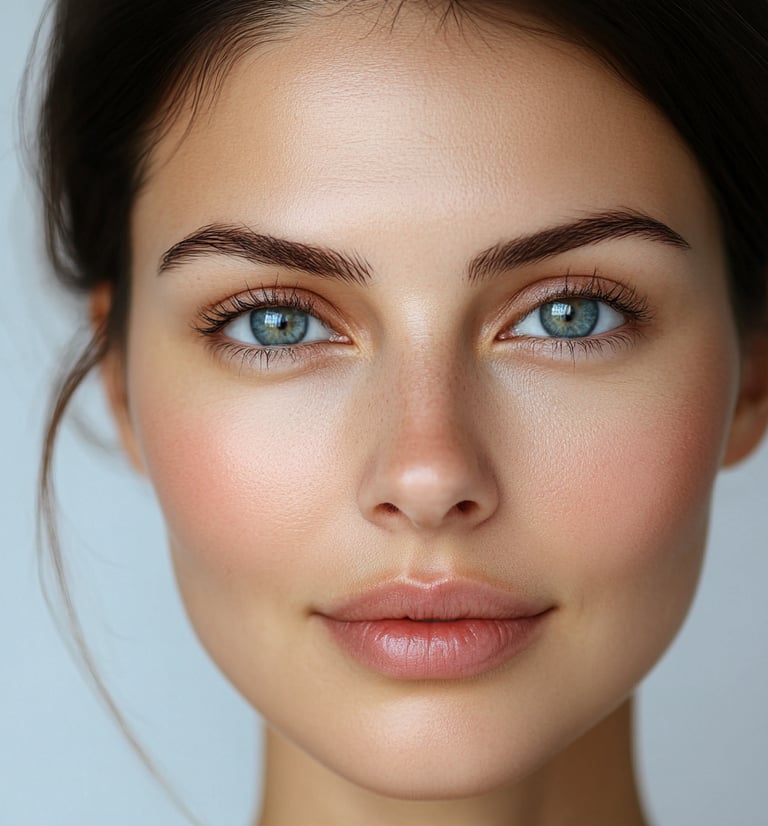 Antiwrinkle botox nose slimming