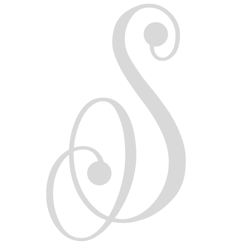 Decorative letter S monogram