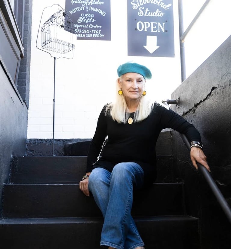 Pamela Sue Perry, American artists, galleries, handmade, beret, Robb Report, 573 Magazine