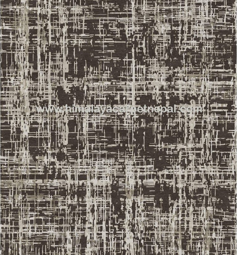 Custom Rugs - Modern contemporary abstract hand-knotted rug / artistic design for stylish interiors