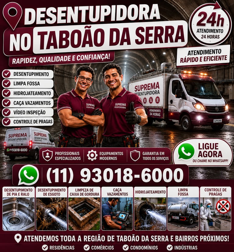 desentupidora no taboão da serra