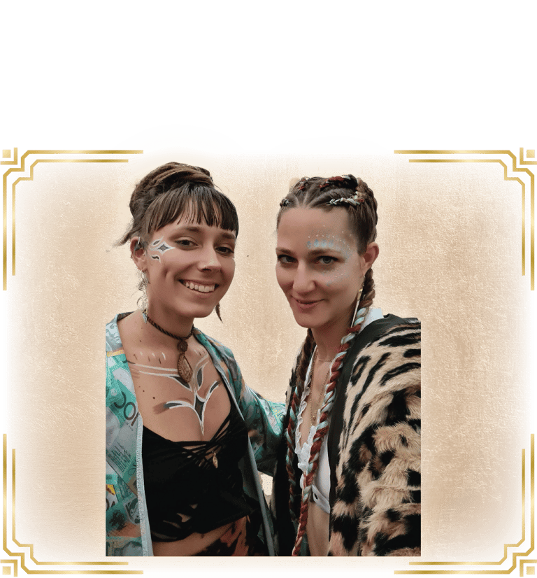 a woman with her hair done for a festival with braids and cornrows