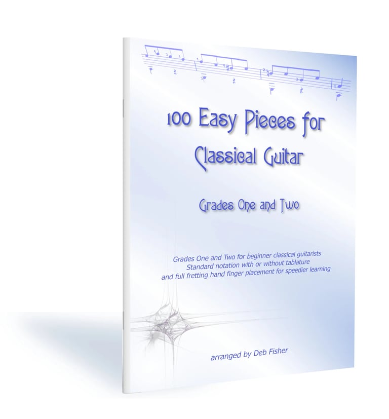 Book of 100 easy classical guitar pieces for beginners
