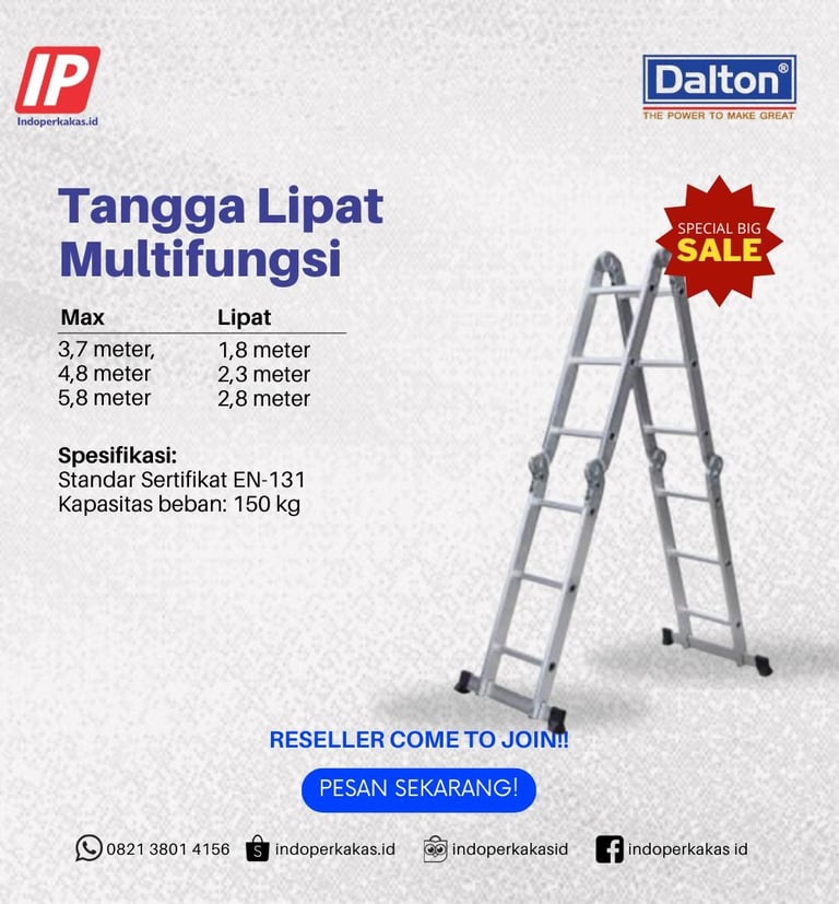 Tangga Dalton Alumunium Multifungsi
