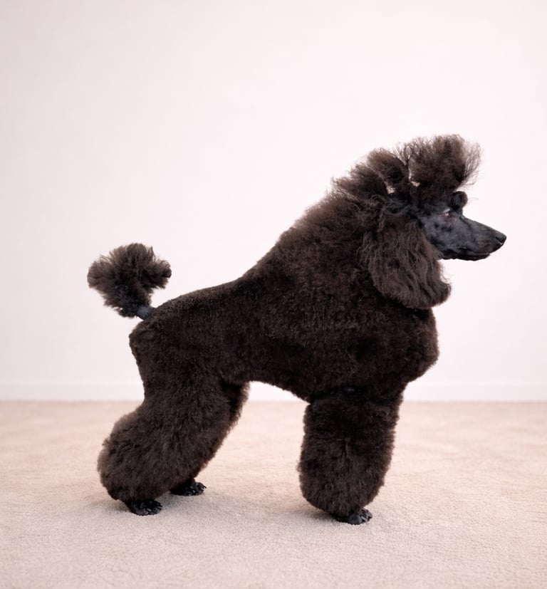 Caniche toy fremelle de l'élevage des rives de riss