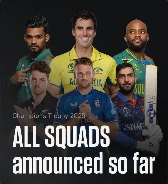 ICC Champions Trophy 2025 All Squads
