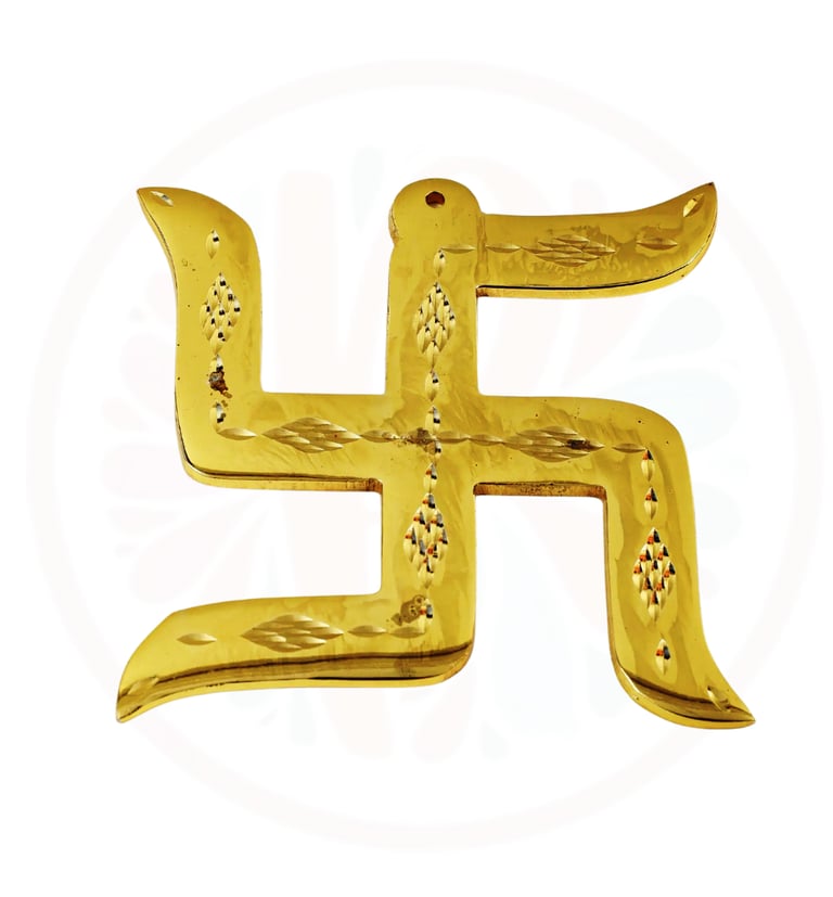 a golden colored chinese zodiac sign with a stylized design
