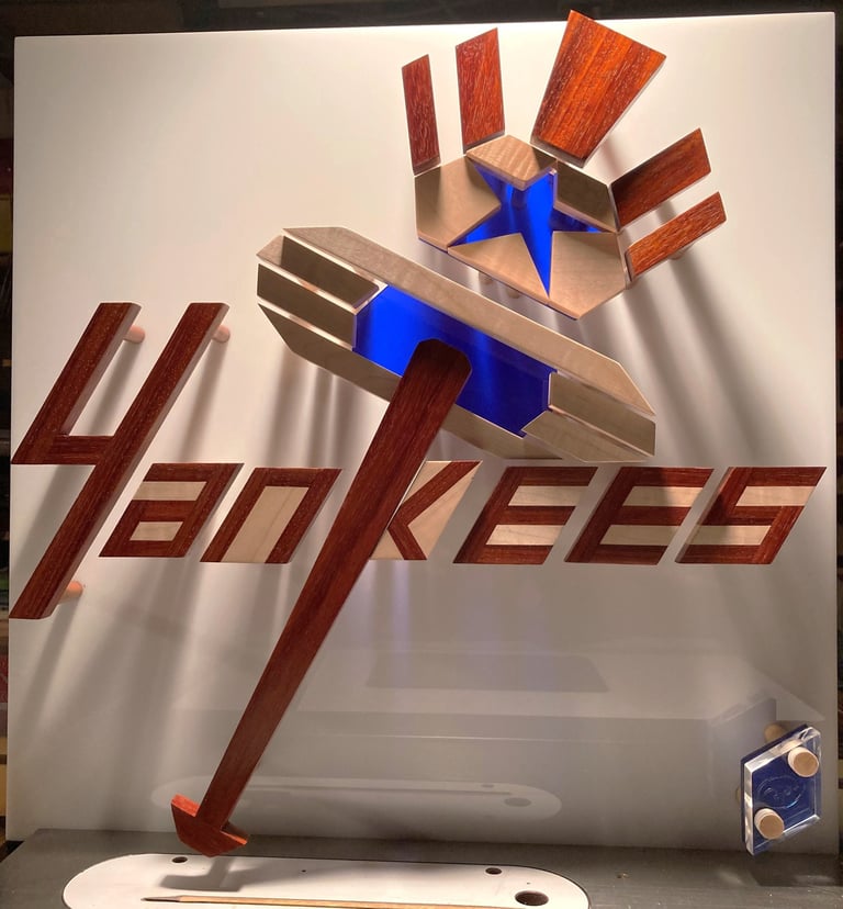 YANKEES table saw pic-richWOODart.com-24"x24"-16 lbs.  