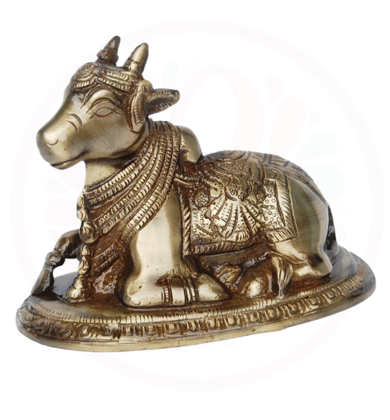 brass nandi sculpture