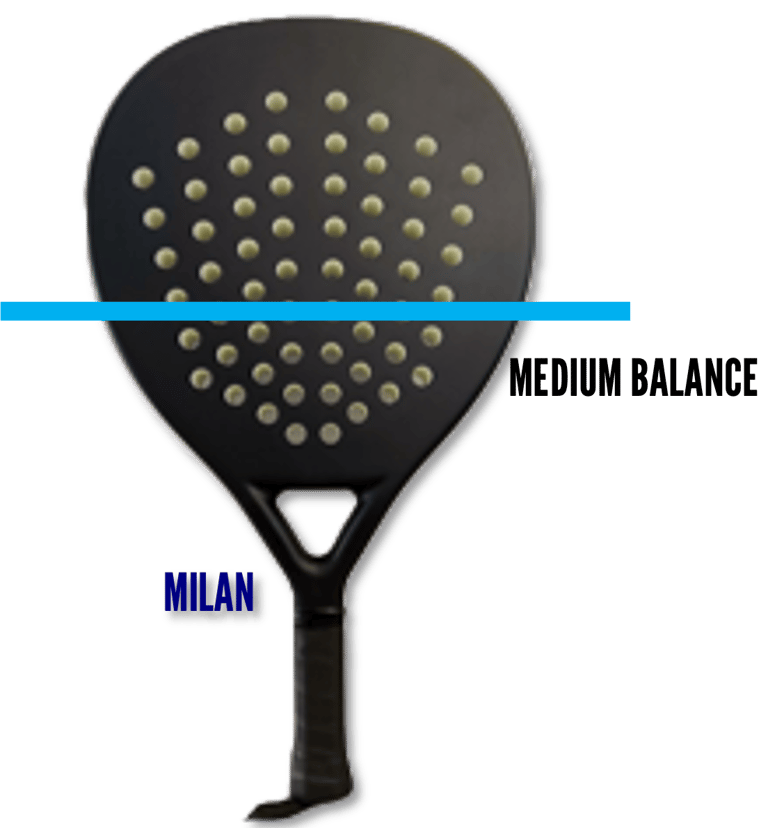 padel-vibes-teardrop racket with medium-balance