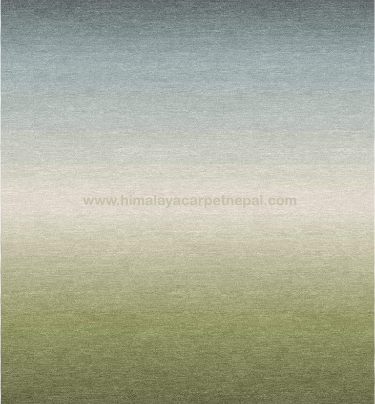 Custom contemporary shaded gradient rug with smooth color transitions and modern design