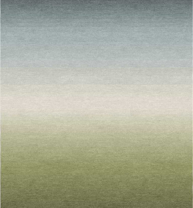 Custom contemporary shaded gradient rug with smooth color transitions and modern design