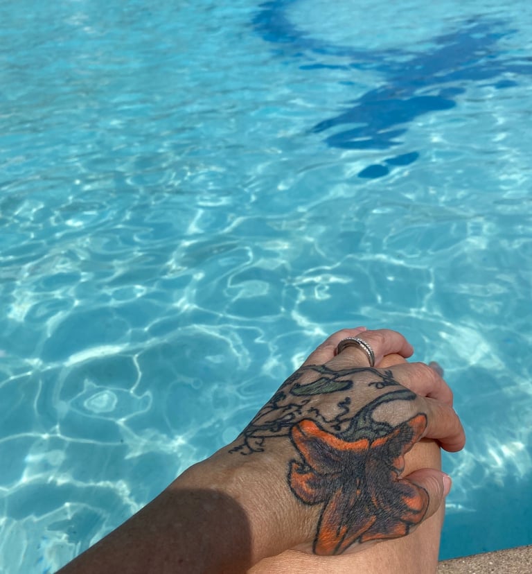 Flowering beside Jersey Shore's pool at HQ2 Beachclub