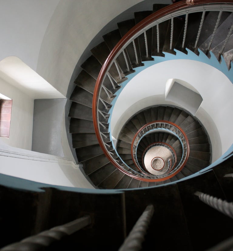 Leuchtturm Treppe Hvide Sande Hinterniss Treppenhaus
