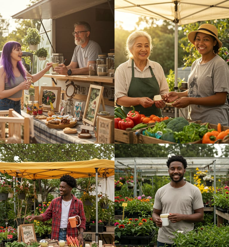 Happy business owners