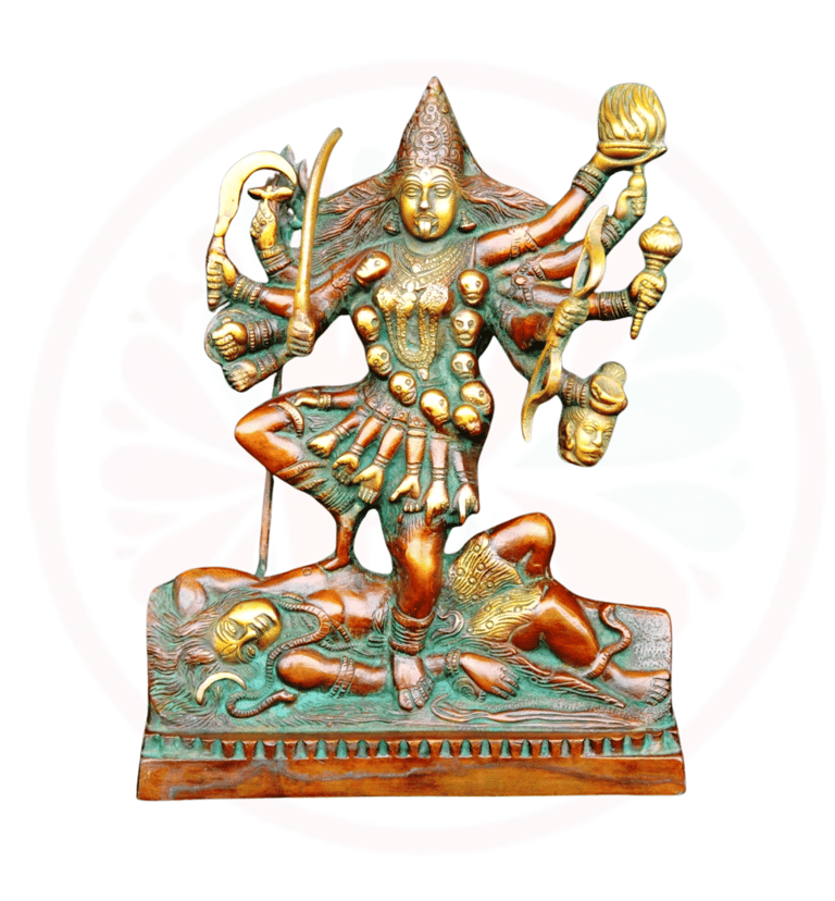 brass kali statue