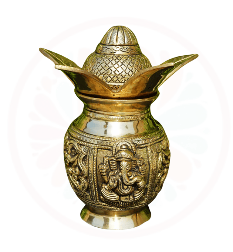 #BrassKalash #SacredVessel #HinduRituals #PuritySymbol #Auspiciousness #DivineBlessings #Traditional