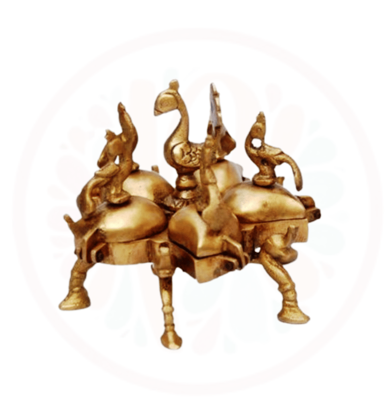 #BrassKumkumBox #IndianCraftsmanship #TraditionalArt #BrassArtifacts #PrajjwalInternational #Handcr