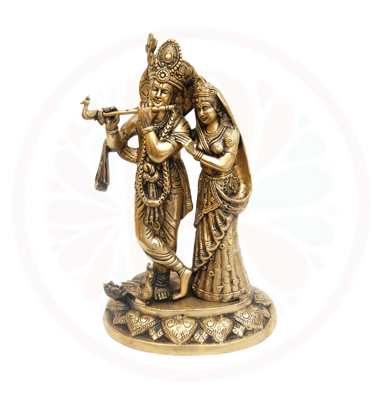 a statue krishna nd radha