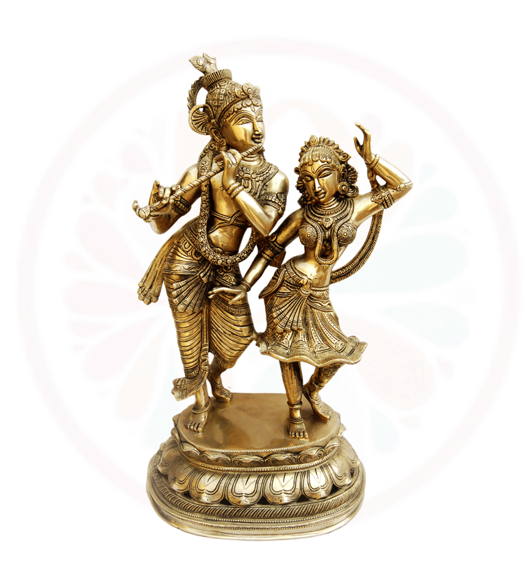 a bronze statue of a couple dancing