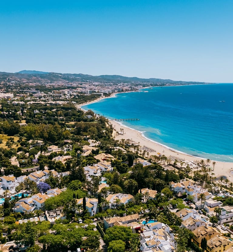 Aerial view of Marbella