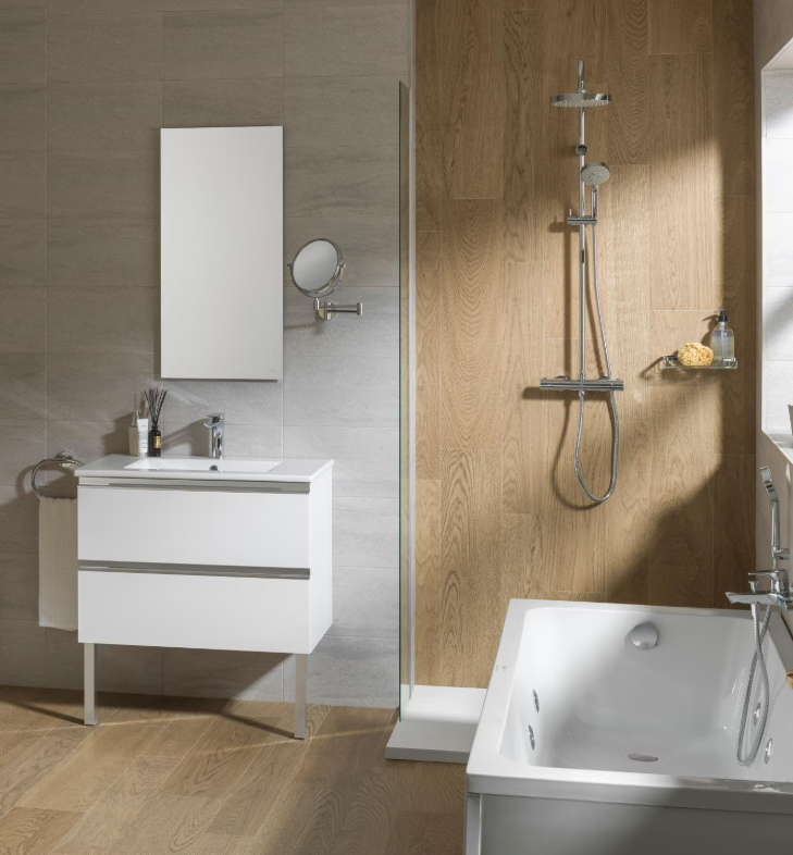 Salle de bain moderne programme immobilier neuf