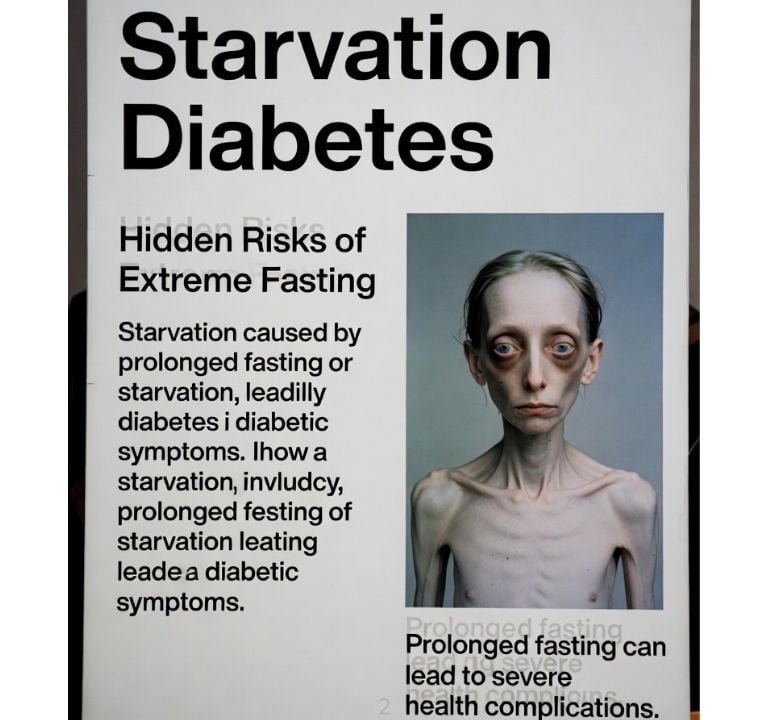 ⚠️ Starvation Diabetes : The Hidden Risk Behind Extreme Fasting  