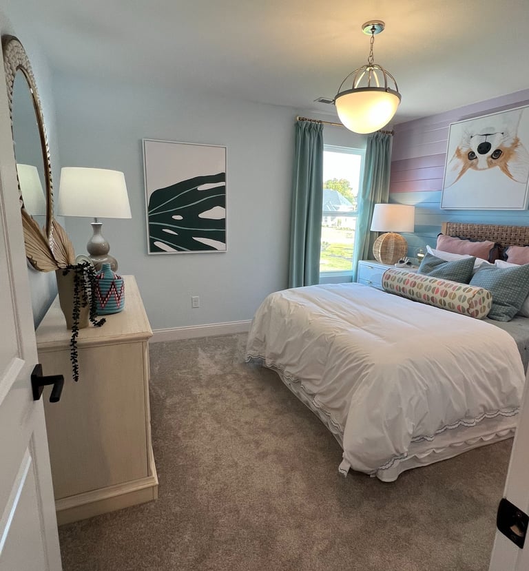 Organized bedroom Union, Kentucky -Tina Wilmhoff -RevampT Spaces Organizing Services -Kim Amlung Pho