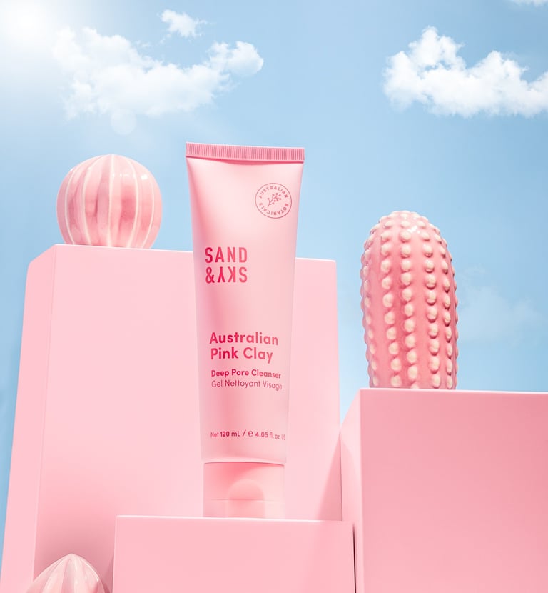 Skincare Product Photography Toronto- Sand and Sky Clay Mask by Victoria Ck Photography