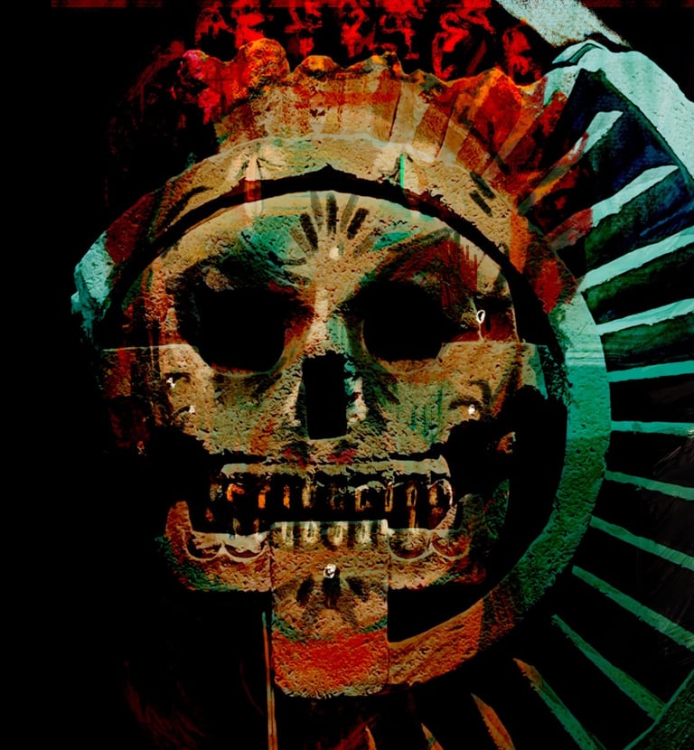 Day of the Dead selfie digital design