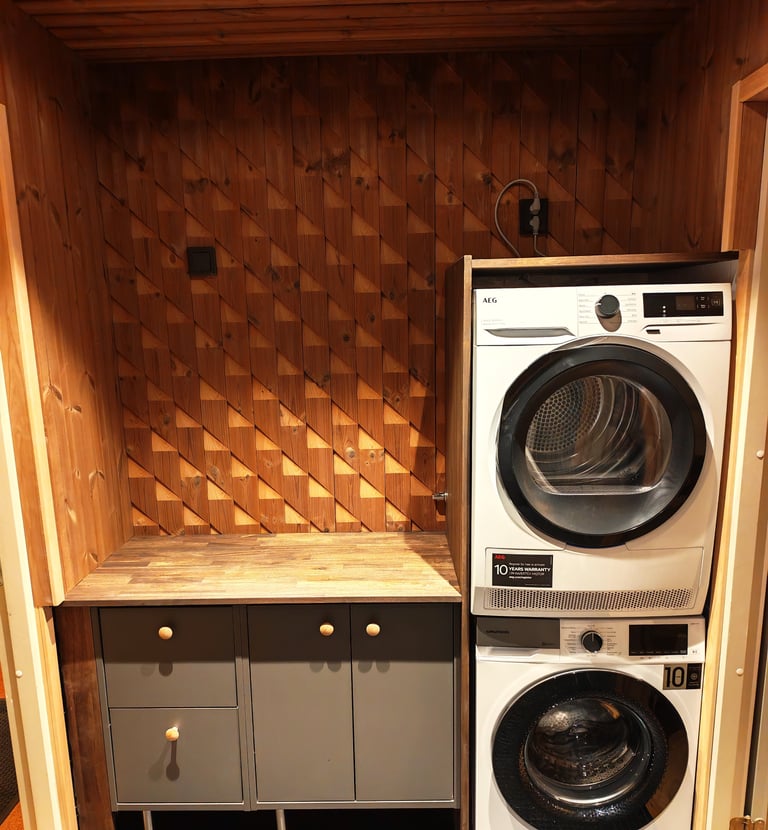 Pyykinpesukoneet ja pukuhuone