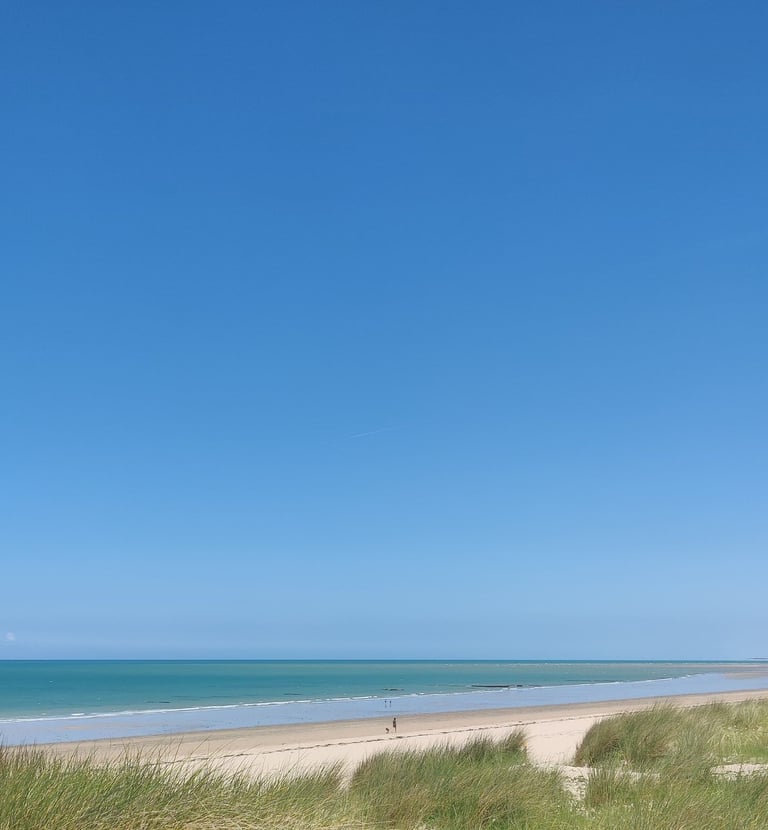 Het strand bij Bricqueville-sur-Mer