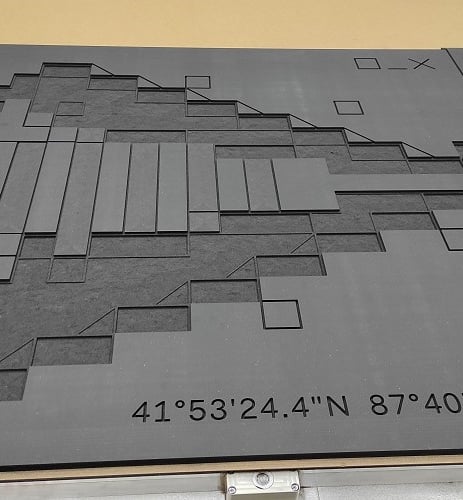 Black MDF milling