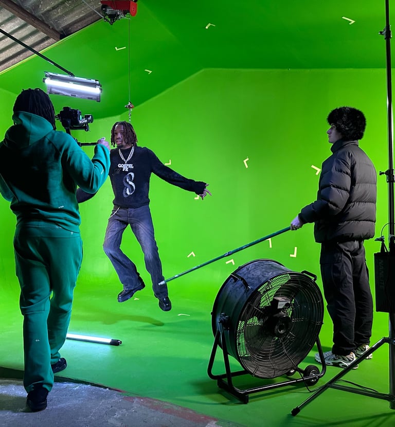 tournage sur fond vert / green wall pour effet spéciaux