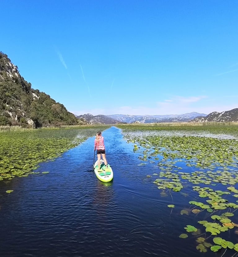 sup on lake skadar