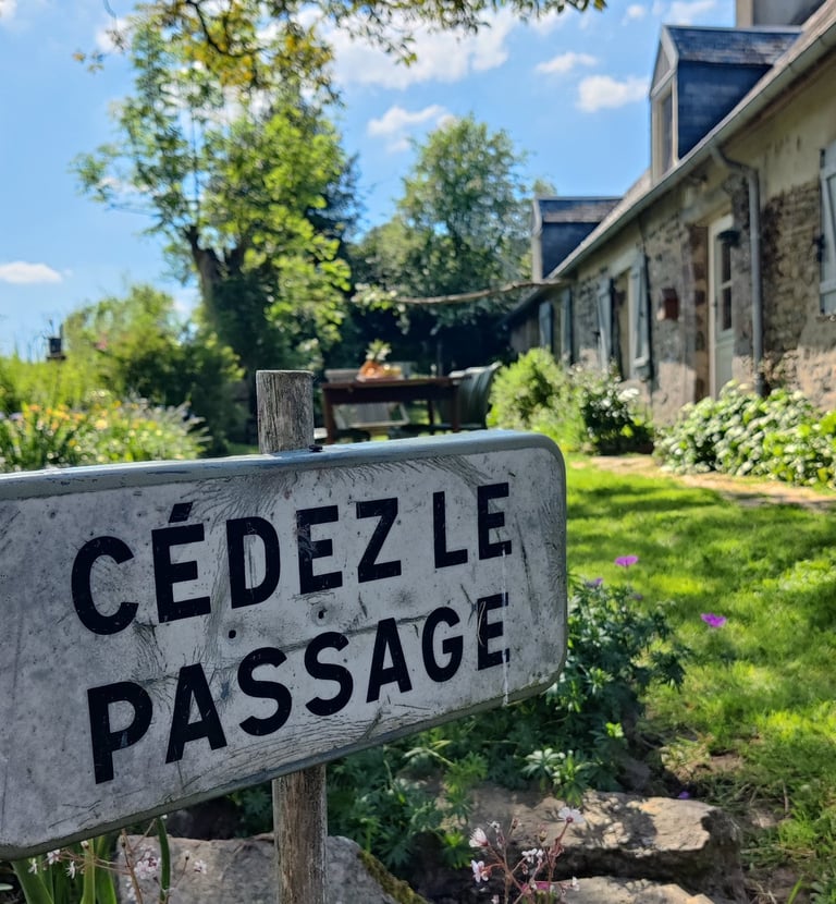 De tuin van ons vakantiehuis.