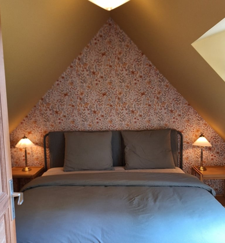 De slaapkamer op de eerste verdieping.