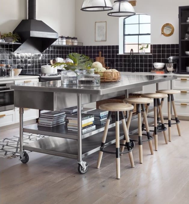 Stainless Steel Benchtops can be used to both prepare food and also to eat off as a general table