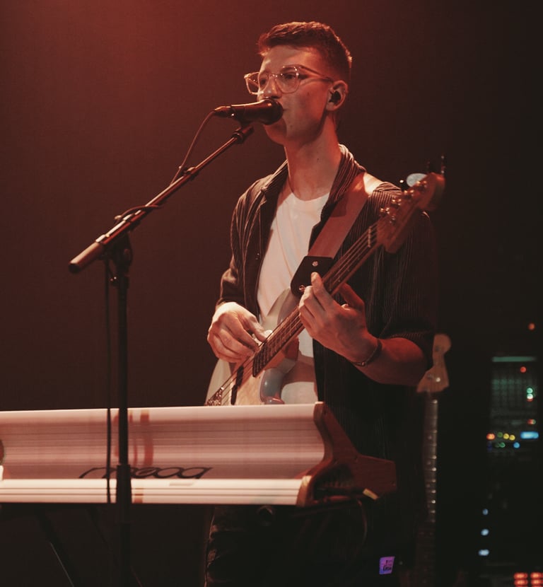 Playing bass with Bea and Her Business, Copenhagen