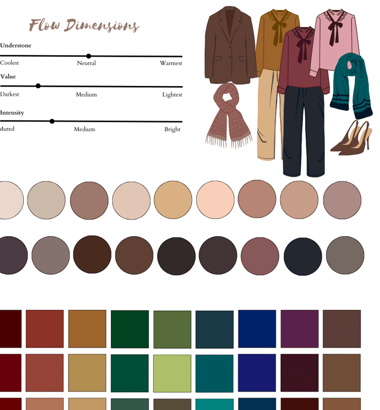 a woman's face and neck with a picture of a woman's face