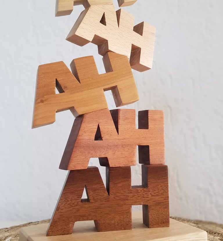 objet en bois personnalisé - trophée en bois