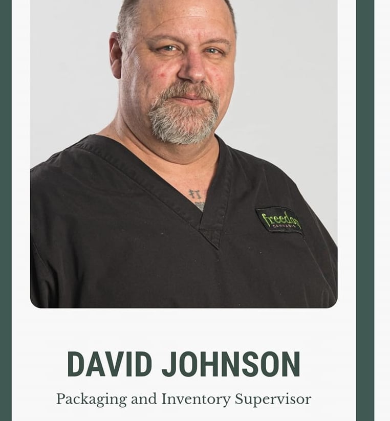 David Johnson packaging & Inventory supervisor corporate headshot